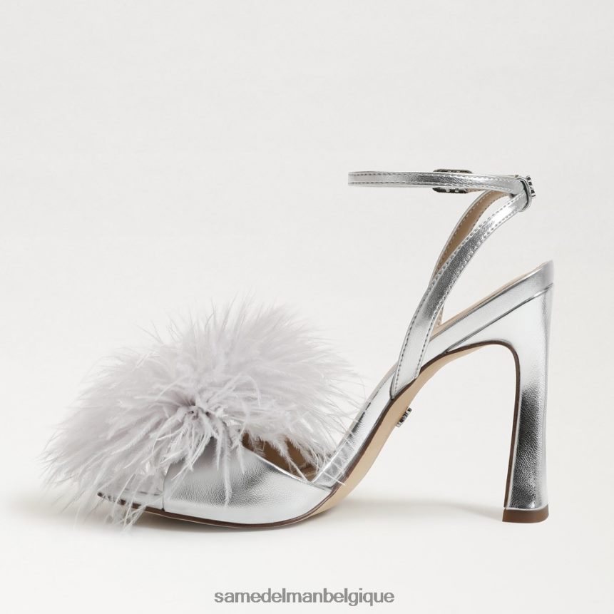 talon en plumes de Léon Sam Edelman femmes argent JZ0XZ0850 chaussure