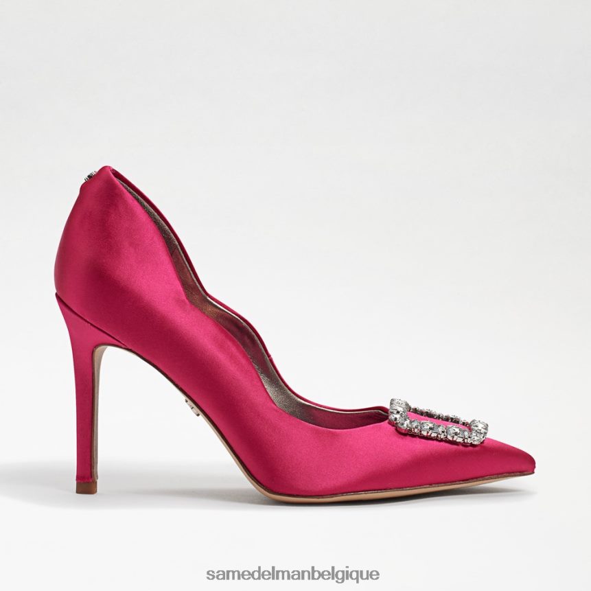 talon harriett à bout pointu Sam Edelman femmes satin fuchsia JZ0XZ0594 chaussure