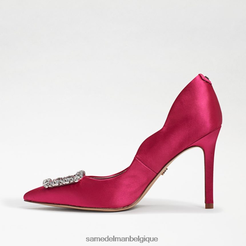 talon harriett à bout pointu Sam Edelman femmes satin fuchsia JZ0XZ0594 chaussure