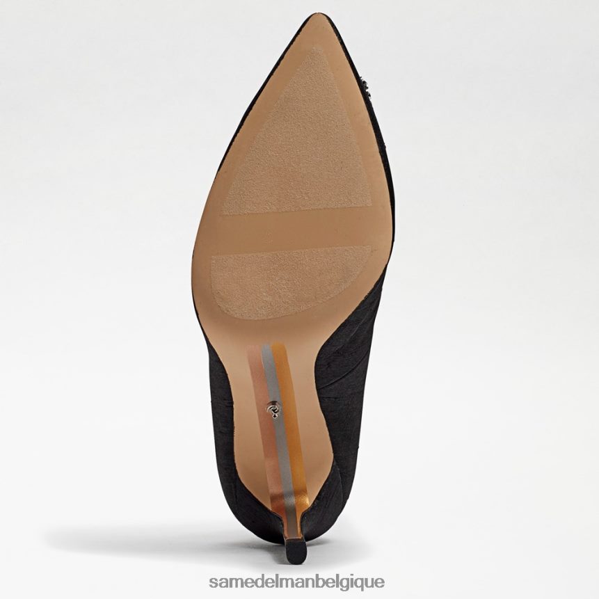 talon harriett à bout pointu Sam Edelman femmes soie noire JZ0XZ0592 chaussure
