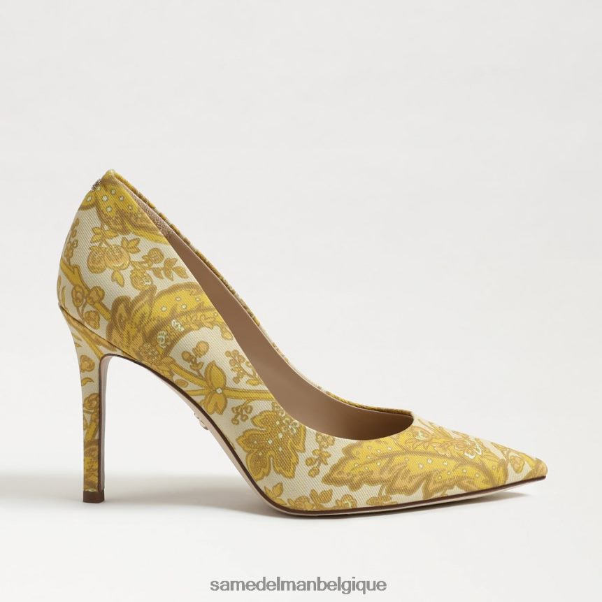 talon noisette à bout pointu Sam Edelman femmes curcuma JZ0XZ0134 chaussure