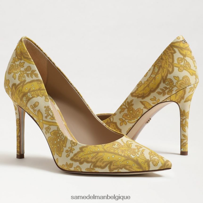 talon noisette à bout pointu Sam Edelman femmes curcuma JZ0XZ0134 chaussure