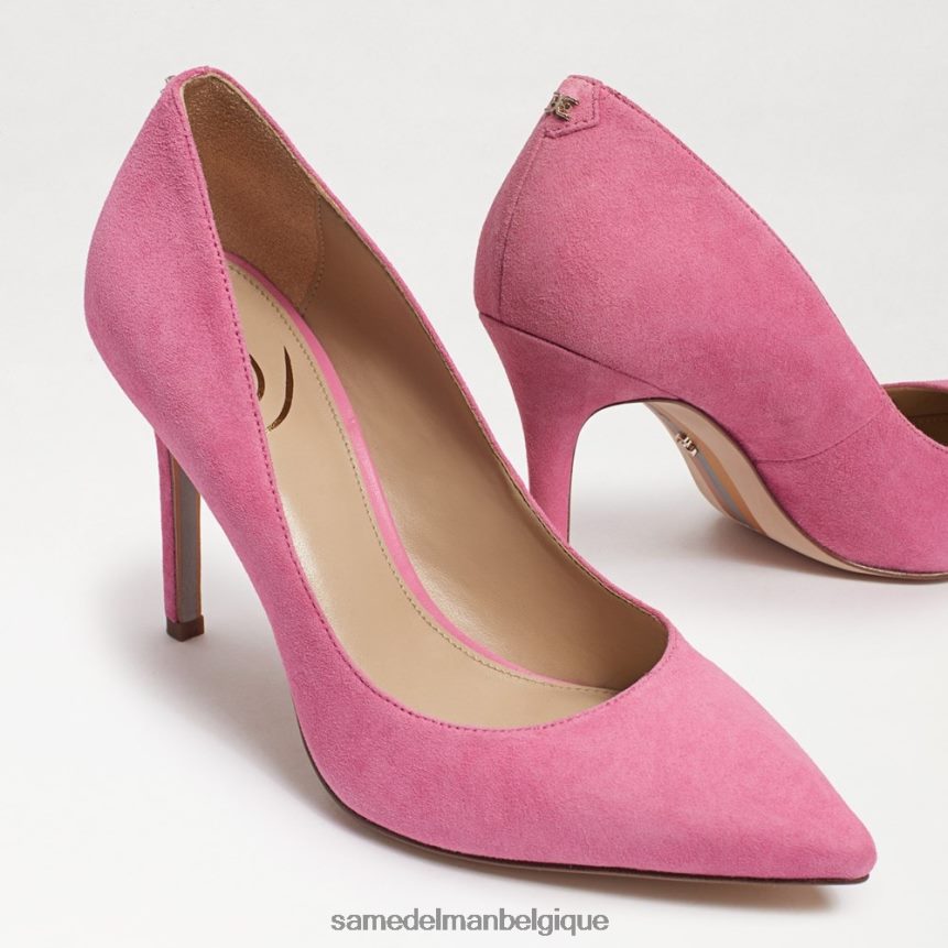talon noisette à bout pointu Sam Edelman femmes daim rose confettis JZ0XZ0167 chaussure