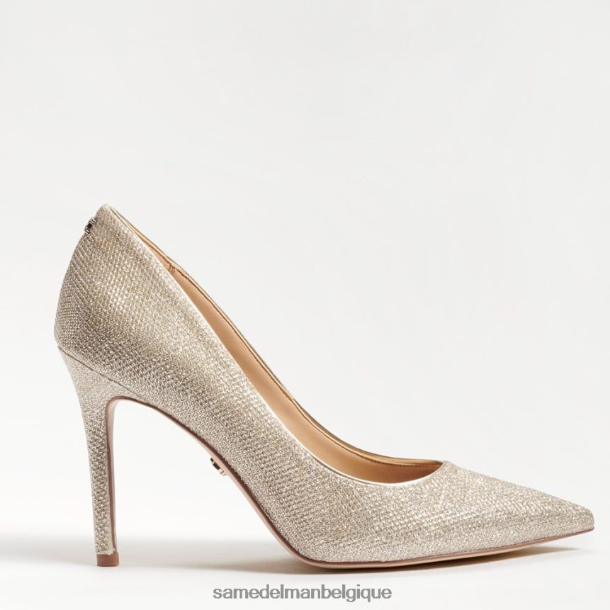 talon noisette à bout pointu Sam Edelman femmes maille dorée claire JZ0XZ0136 chaussure