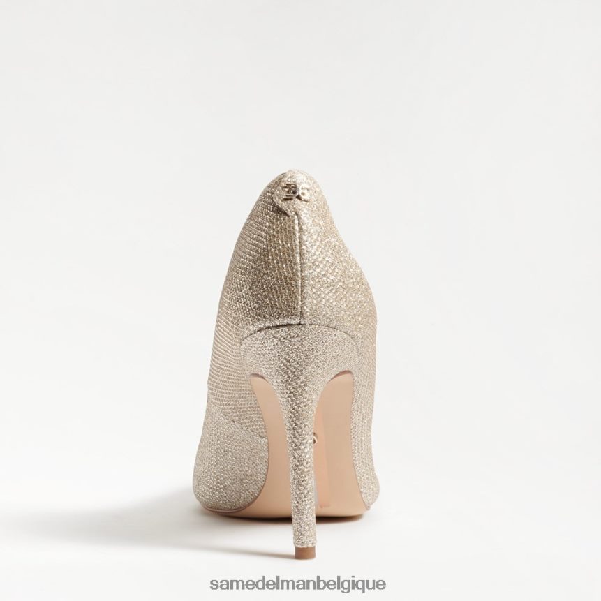 talon noisette à bout pointu Sam Edelman femmes maille dorée claire JZ0XZ0136 chaussure