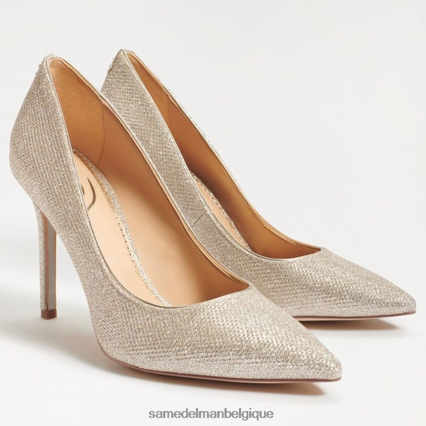talon noisette à bout pointu Sam Edelman femmes maille dorée claire JZ0XZ0136 chaussure