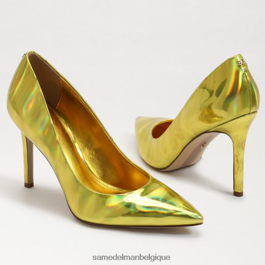 talon noisette à bout pointu Sam Edelman femmes mimosa or métallisé JZ0XZ0155 chaussure