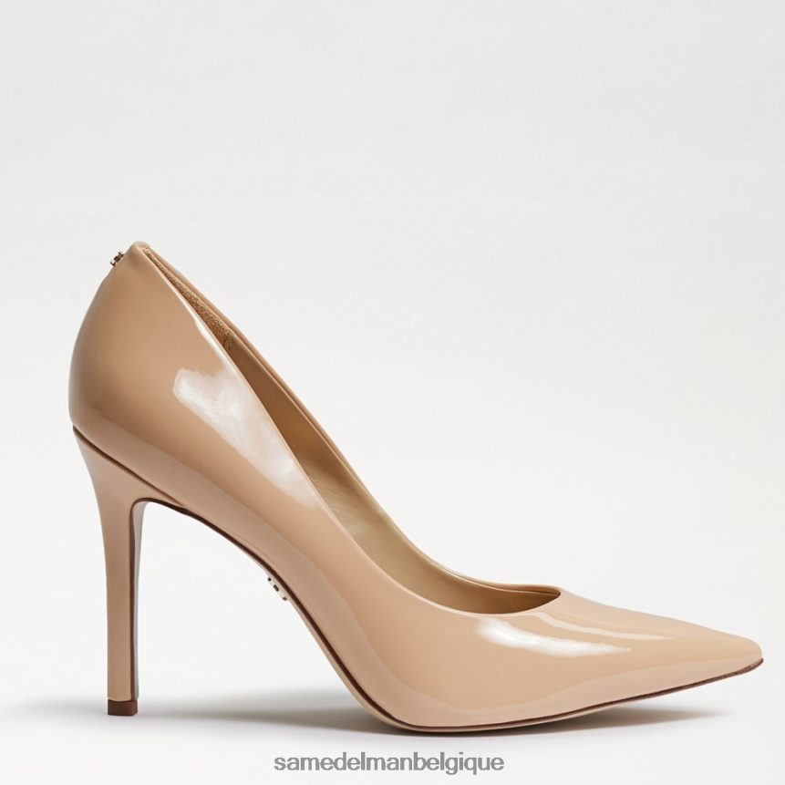 talon noisette à bout pointu Sam Edelman femmes vernis beige blush JZ0XZ0160 chaussure
