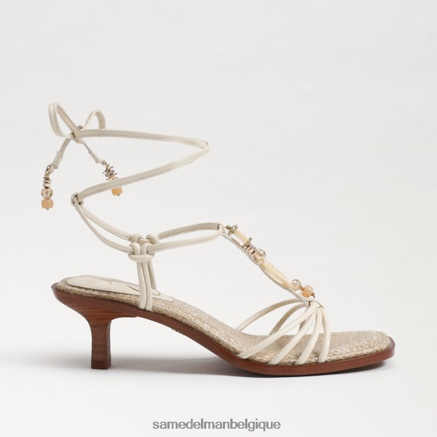 Sandale Dacie à petit talon et lanières Sam Edelman femmes ivoire moderne JZ0XZ0621 chaussure