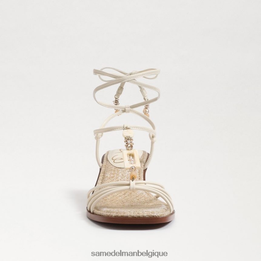 Sandale Dacie à petit talon et lanières Sam Edelman femmes ivoire moderne JZ0XZ0621 chaussure
