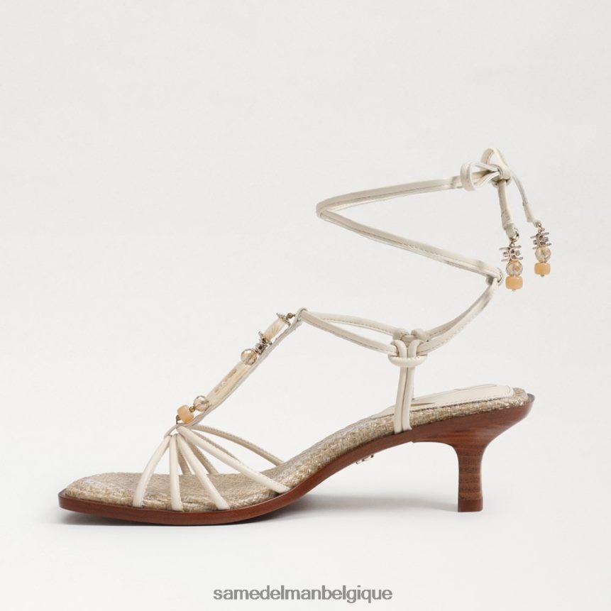 Sandale Dacie à petit talon et lanières Sam Edelman femmes ivoire moderne JZ0XZ0621 chaussure