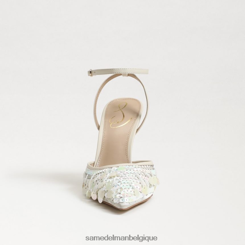 escarpin avril à bride arrière Sam Edelman femmes paillettes ivoire modernes JZ0XZ0734 chaussure