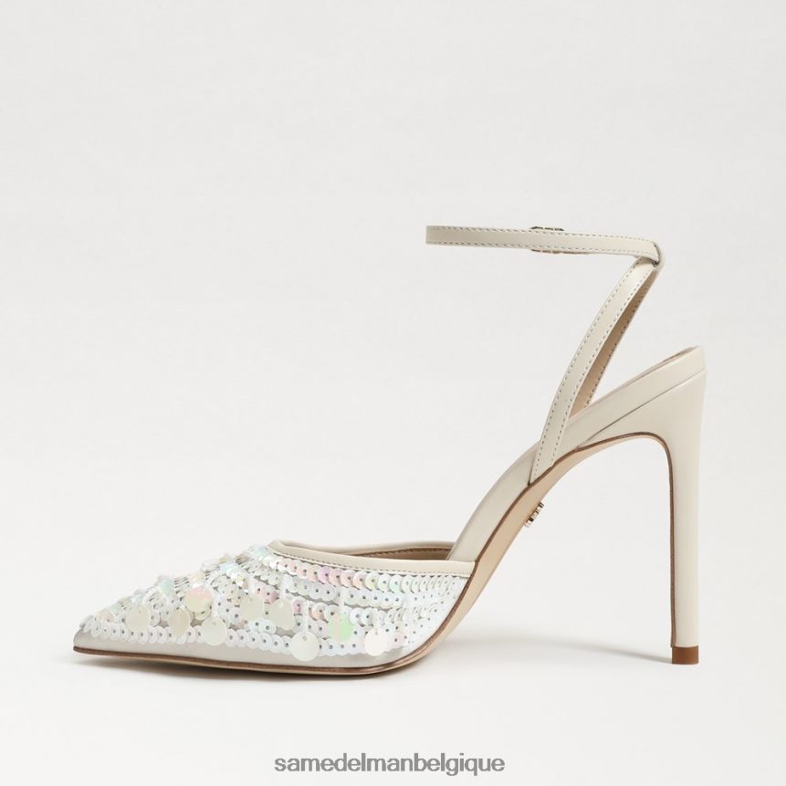 escarpin avril à bride arrière Sam Edelman femmes paillettes ivoire modernes JZ0XZ0734 chaussure