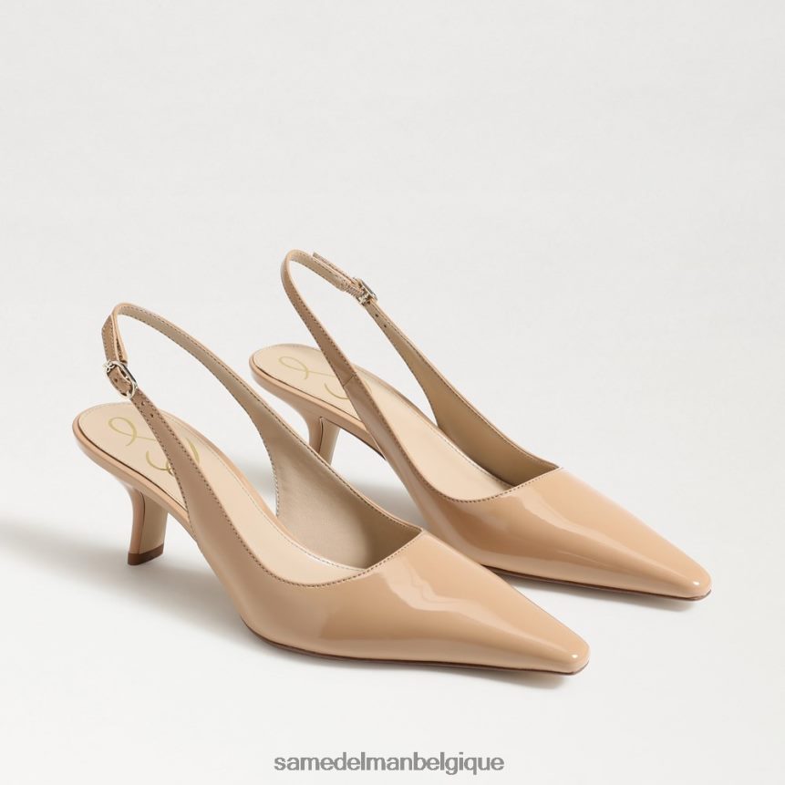 escarpin à bride arrière bianka Sam Edelman femmes brevet de sable doré JZ0XZ095 chaussure