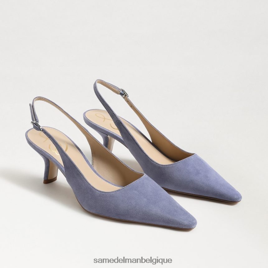 escarpin à bride arrière bianka Sam Edelman femmes daim violet poussiéreux JZ0XZ096 chaussure