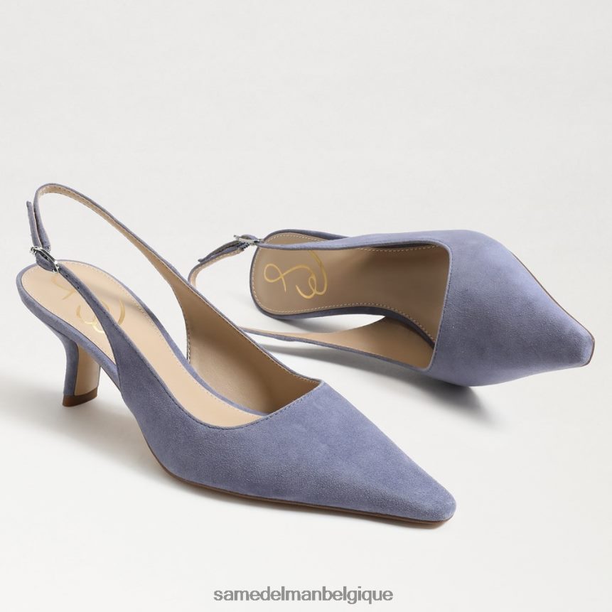 escarpin à bride arrière bianka Sam Edelman femmes daim violet poussiéreux JZ0XZ096 chaussure