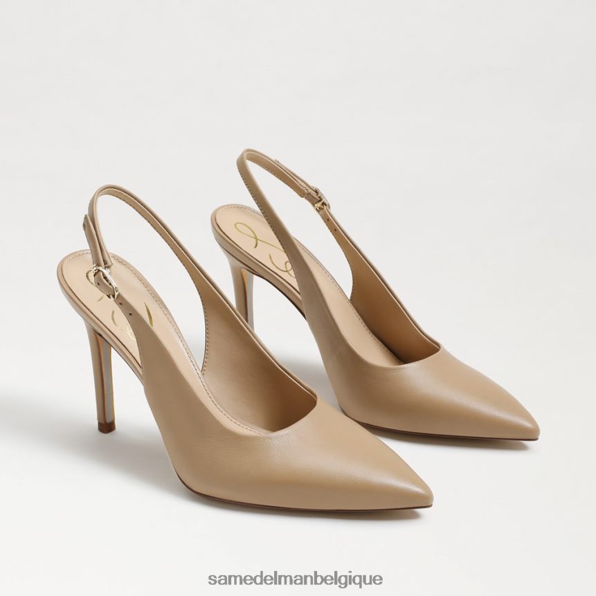 escarpin à bride arrière noisette Sam Edelman femmes beige doux JZ0XZ0661 chaussure