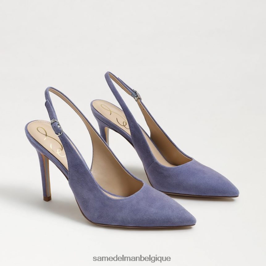 escarpin à bride arrière noisette Sam Edelman femmes violette poussiéreuse JZ0XZ0666 chaussure
