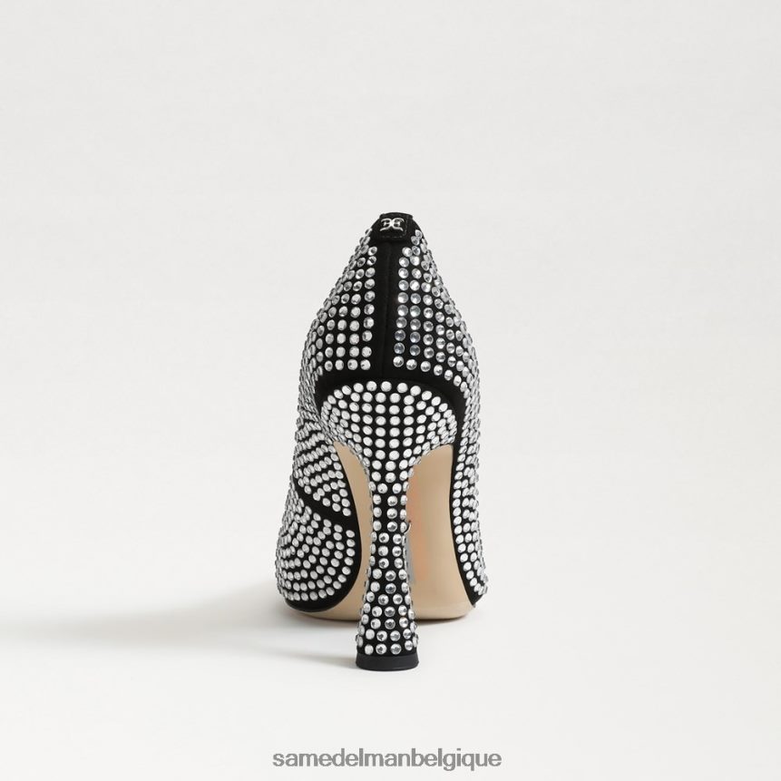 escarpin à paillettes Antonia Sam Edelman femmes Suède noir JZ0XZ0863 chaussure