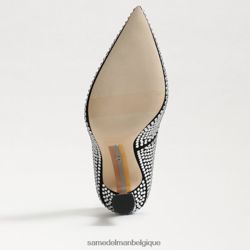 escarpin à paillettes Antonia Sam Edelman femmes Suède noir JZ0XZ0863 chaussure