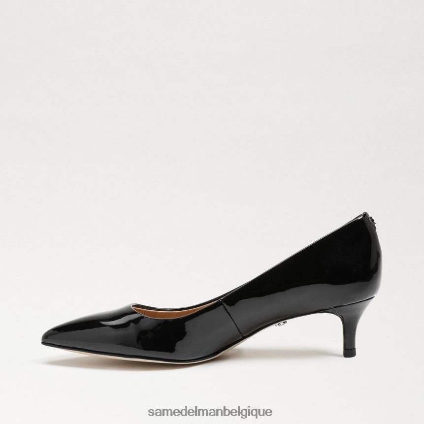 escarpin à talon chaton dori Sam Edelman femmes vernis noir JZ0XZ0544 chaussure