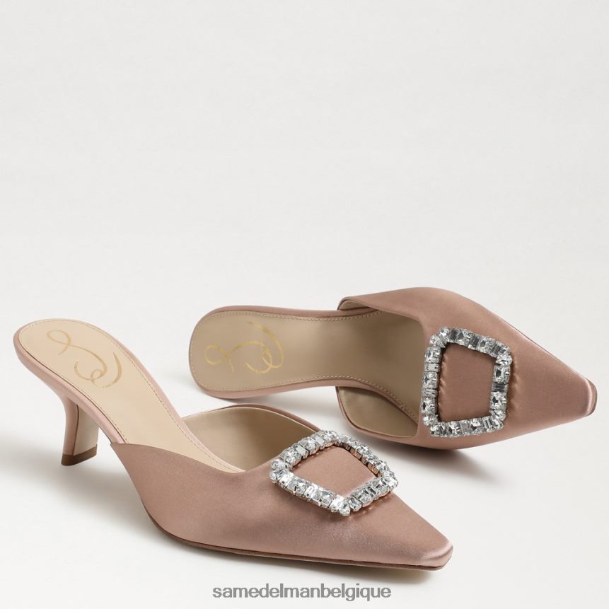 mule brit à petit talon Sam Edelman femmes praliné moelleux JZ0XZ0432 chaussure