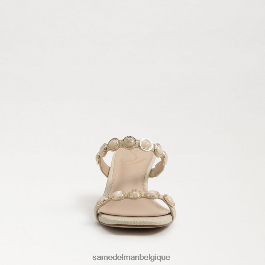 mule palma à petit talon Sam Edelman femmes crème de banane JZ0XZ0493 chaussure