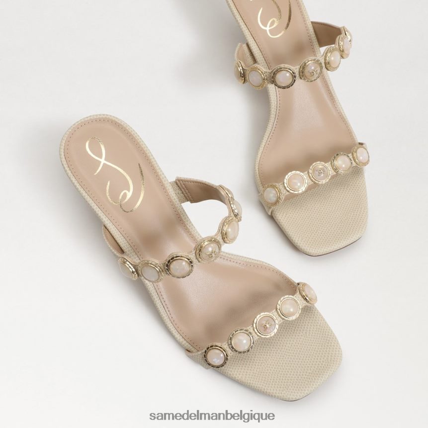 mule palma à petit talon Sam Edelman femmes crème de banane JZ0XZ0493 chaussure