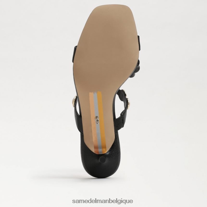 mule palma à petit talon Sam Edelman femmes lézard noir JZ0XZ0494 chaussure