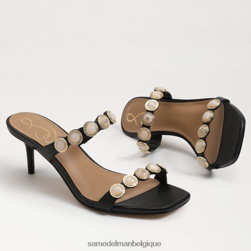 mule palma à petit talon Sam Edelman femmes lézard noir JZ0XZ0494 chaussure