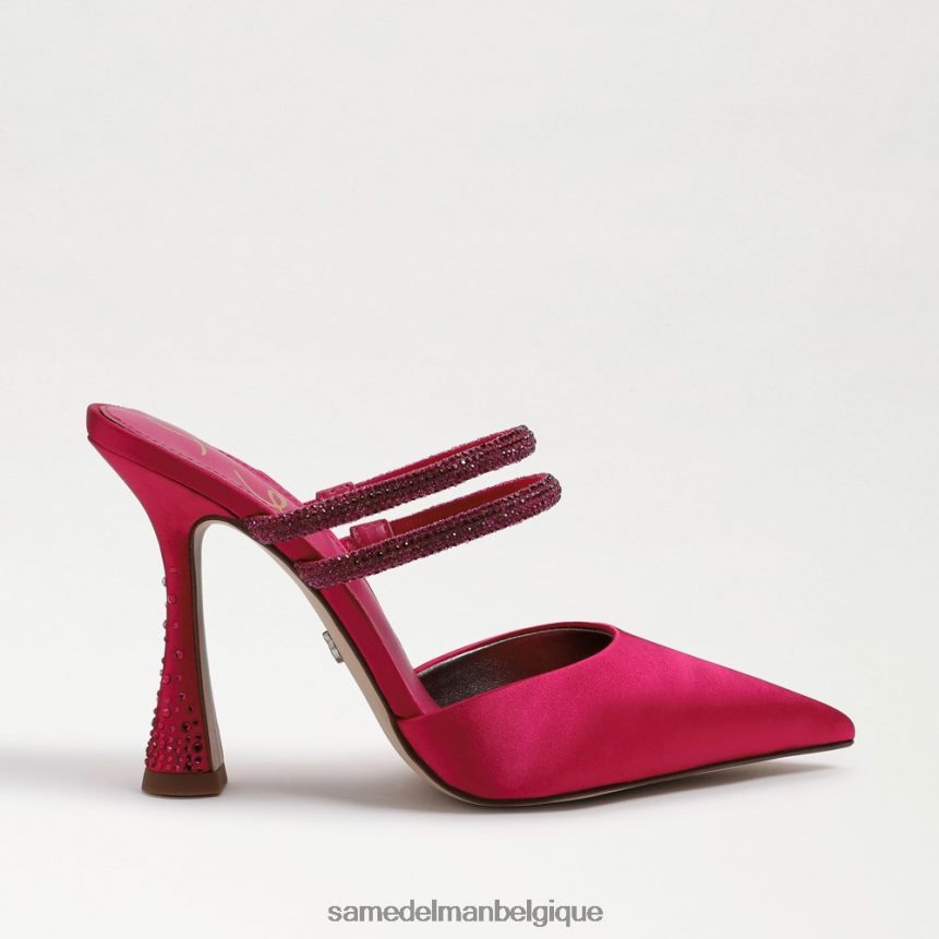 pompe mule agustina Sam Edelman femmes satin fuchsia audacieux JZ0XZ0954 chaussure