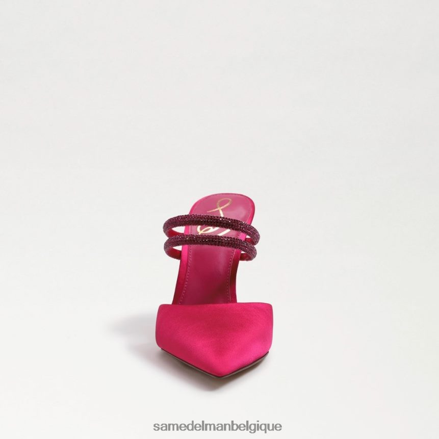 pompe mule agustina Sam Edelman femmes satin fuchsia audacieux JZ0XZ0954 chaussure