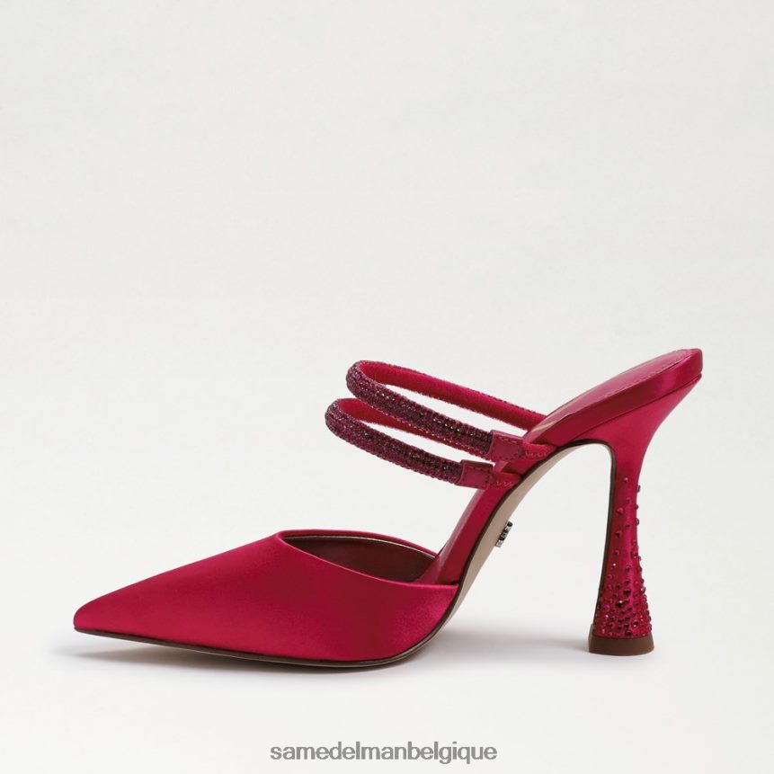 pompe mule agustina Sam Edelman femmes satin fuchsia audacieux JZ0XZ0954 chaussure
