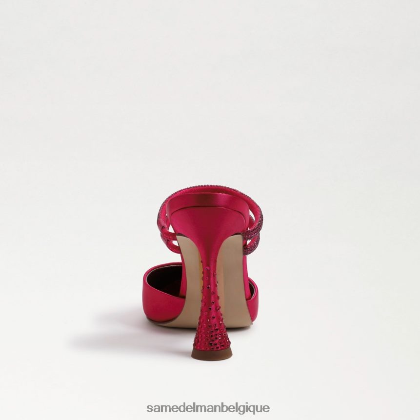 pompe mule agustina Sam Edelman femmes satin fuchsia audacieux JZ0XZ0954 chaussure