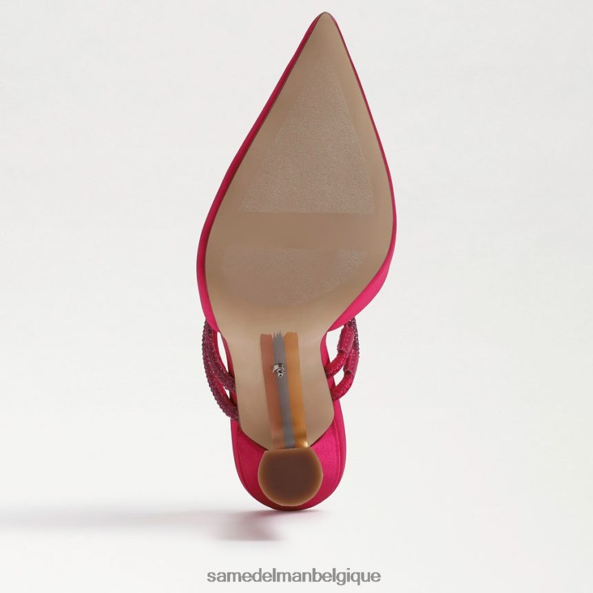 pompe mule agustina Sam Edelman femmes satin fuchsia audacieux JZ0XZ0954 chaussure