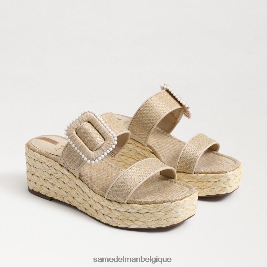sandale compensée espadrille Chase Sam Edelman femmes coquille d'oeuf JZ0XZ0200 chaussure