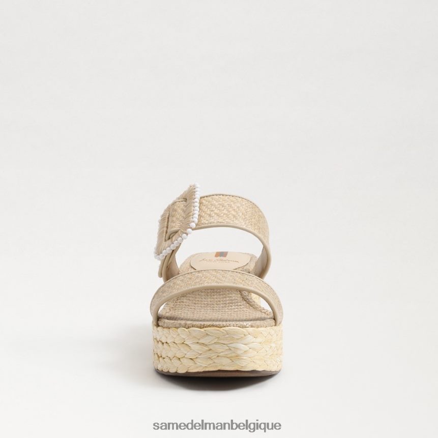 sandale compensée espadrille Chase Sam Edelman femmes coquille d'oeuf JZ0XZ0200 chaussure