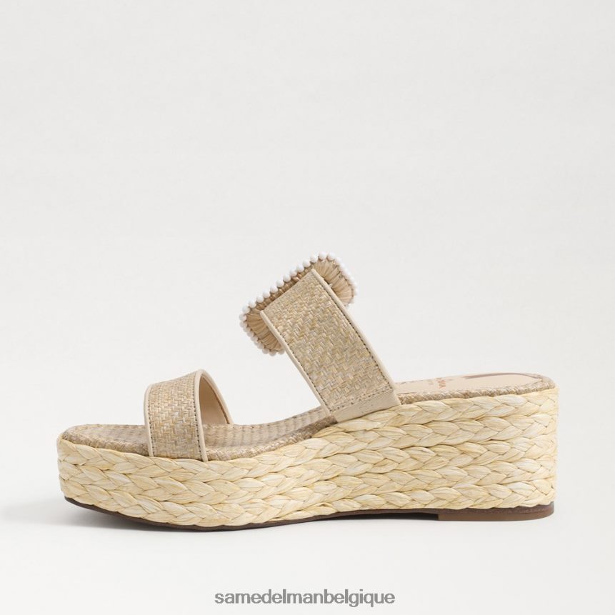 sandale compensée espadrille Chase Sam Edelman femmes coquille d'oeuf JZ0XZ0200 chaussure