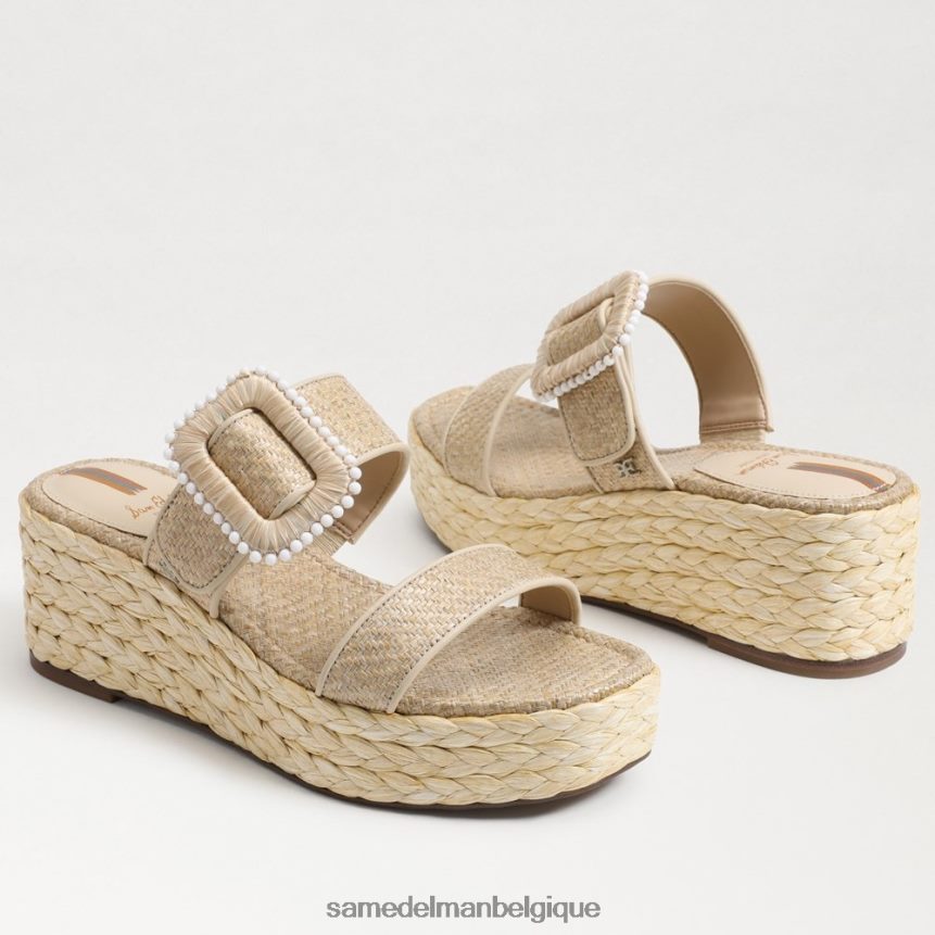 sandale compensée espadrille Chase Sam Edelman femmes coquille d'oeuf JZ0XZ0200 chaussure