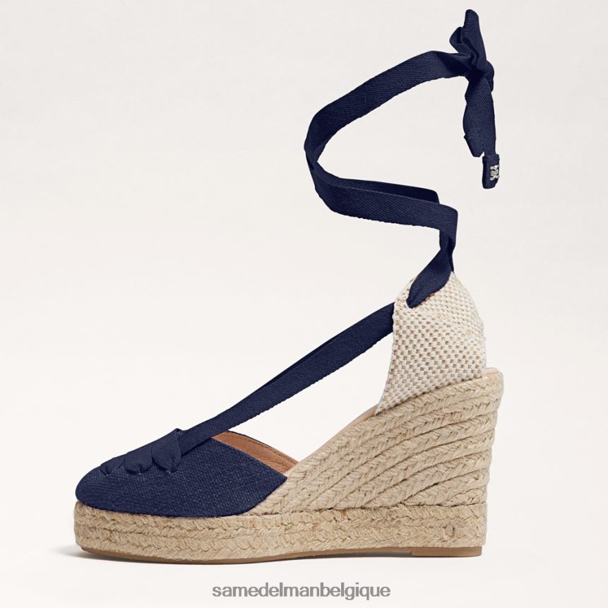 sandale compensée espadrille margherita Sam Edelman femmes marine JZ0XZ088 chaussure