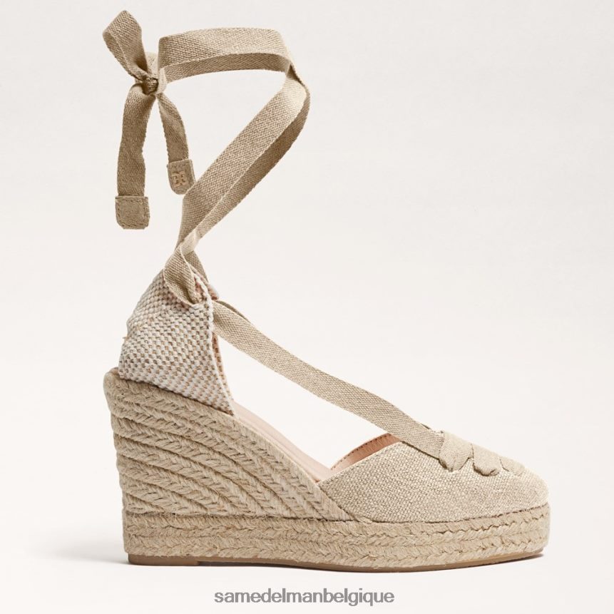 sandale compensée espadrille margherita Sam Edelman femmes naturel JZ0XZ085 chaussure