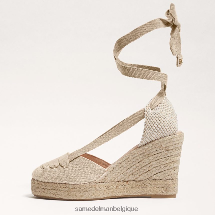 sandale compensée espadrille margherita Sam Edelman femmes naturel JZ0XZ085 chaussure