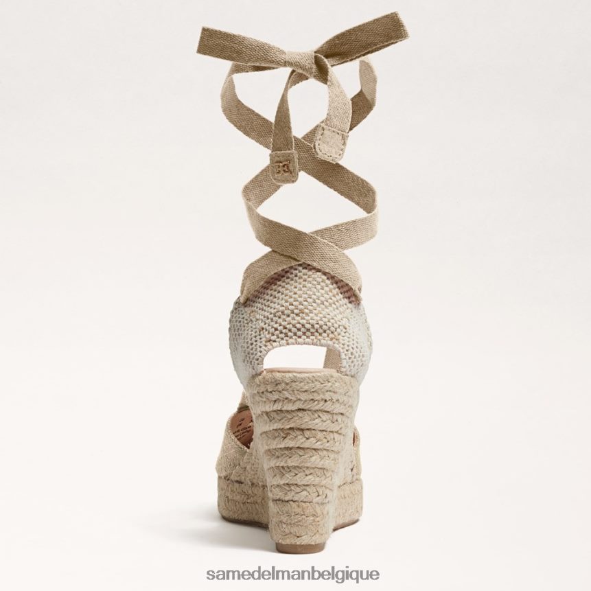 sandale compensée espadrille margherita Sam Edelman femmes naturel JZ0XZ085 chaussure