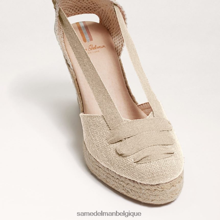 sandale compensée espadrille margherita Sam Edelman femmes naturel JZ0XZ085 chaussure