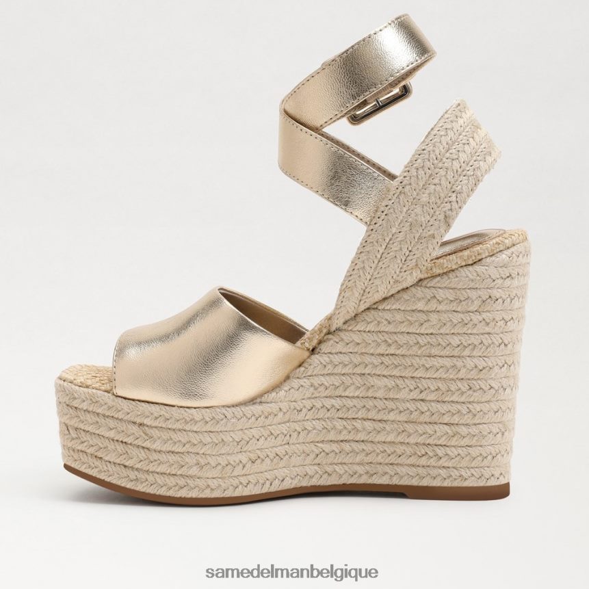 sandale compensée espadrille vada Sam Edelman femmes feuille d'or JZ0XZ0383 chaussure
