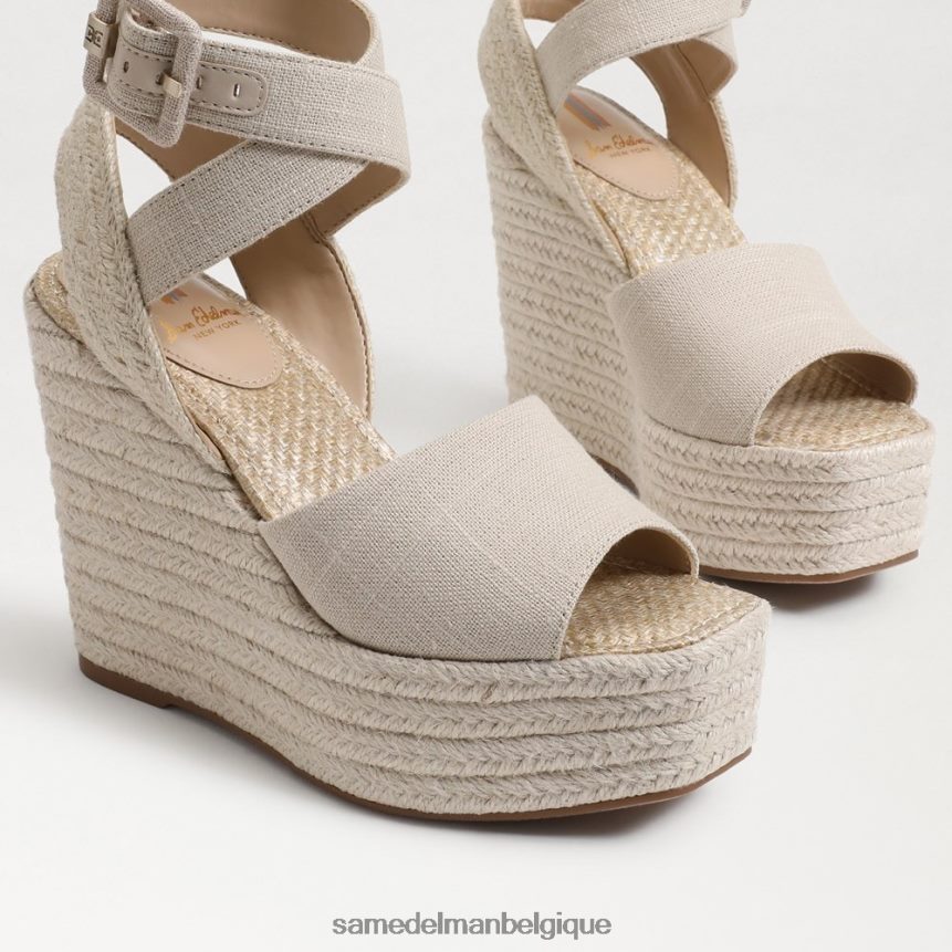 sandale compensée espadrille vada Sam Edelman femmes naturel JZ0XZ0382 chaussure