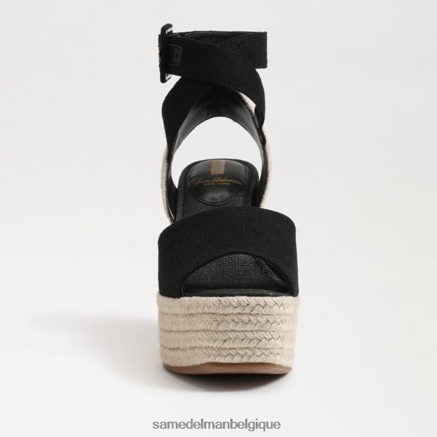 sandale compensée espadrille vada Sam Edelman femmes noir JZ0XZ0381 chaussure