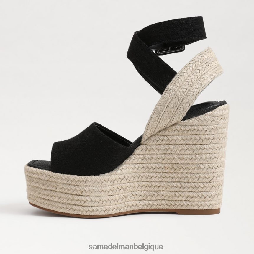 sandale compensée espadrille vada Sam Edelman femmes noir JZ0XZ0381 chaussure