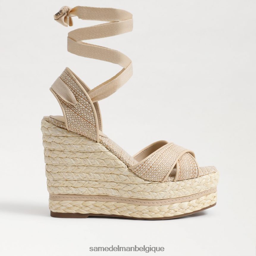 sandale compensée espadrille vaughn Sam Edelman femmes naturel JZ0XZ0246 chaussure