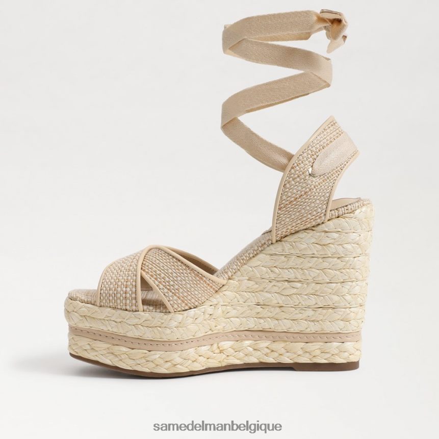 sandale compensée espadrille vaughn Sam Edelman femmes naturel JZ0XZ0246 chaussure